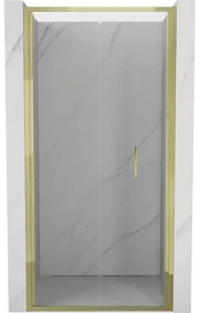 Mexen Exo drzwi prysznicowe składane 75 cm, transparent, złote - 816-075-000-50-00