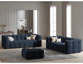 Niebieska aksamitna sofa Windsor &amp; Co Sofas Vesta, 208 cm