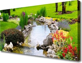 Obraz canvas Ogród nad Brzegiem Jeziora