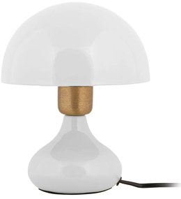 Biała lampa stołowa z metalowym kloszem (wysokość 23 cm) Binc – Leitmotiv