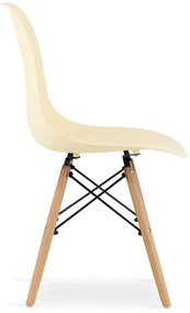 Kremowe krzesło w stylu nowoczesnym A6-N52