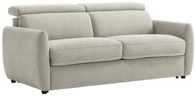 Kanapa 3-osobowa rozkładana typu express w tkaninie jasnoszarej SOVALI