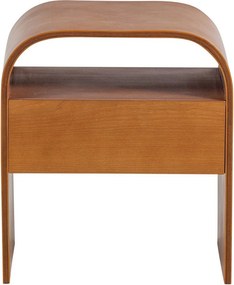 Szafka nocna z półką w naturalnym kolorze Momo – WOOOD