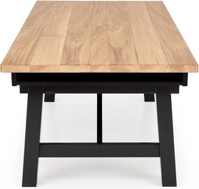 Rustykalny stół z dębowymi lamelami Fiesta Halmar