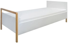 Białe nowoczesne łóżko dziecięce - Erno 2X