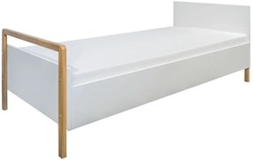 Białe nowoczesne łóżko dziecięce K3-L43