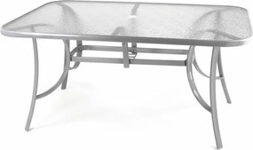 Stół ogrodowy szklany Garth 150 x 89 x 72 cm