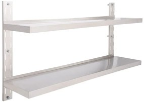 Metalowa półka na dekoder Grando 4X - srebrna