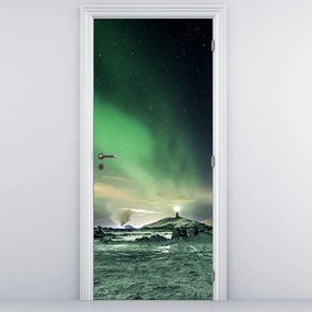 Fototapeta na drzwi - Zorza polarna (95x205cm)