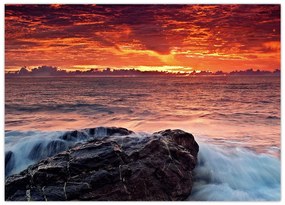 Obraz na szkle - morze (70x50 cm)