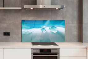 Panel nad Blat Kuchenny Makro Detal Kropli Wody