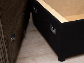 Narożnik w kształcie U SMART COSARO 295x140 cm, ciemnobrązowy