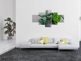 Obraz - Zielona róża (125x70 cm)