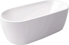 Wanna wolnostojąca owalna akrylowa biała 170 x 80 cm ELEGANT | Możliwa opcja Go Color : Wybierz swój kolor - biały