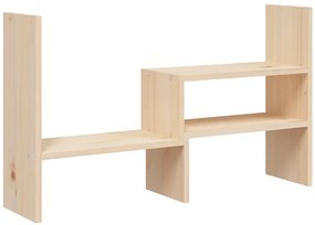 Rozsuwana półka na biurko z naturalnego drewna sosnowego T4-N08