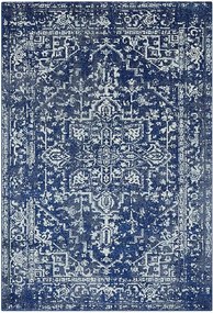 Dywan vintage - 200x290cm - granatowy, biały - Nova Antique