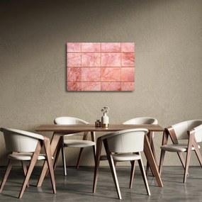 Obraz - Różowe, marmurkowe płytki (70x50 cm)