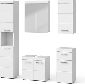 Zestaw mebli łazienkowych biały 60x34x56 luna