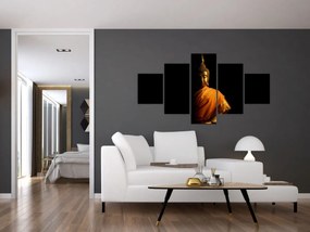 Obraz - Posąg Złotego Buddy (125x70 cm)
