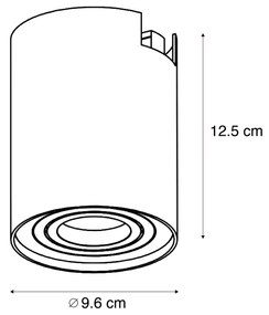 Nowoczesny reflektor w kolorze beżowym do systemu szynowego 1-fazowego - Iconic Rondoo Up Nowoczesny Oswietlenie wewnetrzne