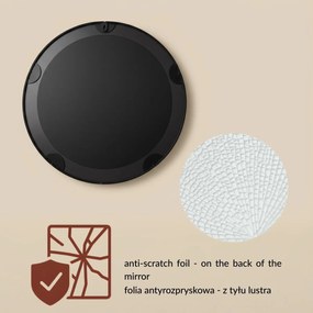 Okrągłe lustro ścienne SVEA, Ø 50 cm