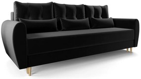 Czarna sofa rozkładana Z3-B11