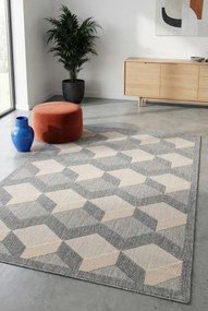 Kremowy dywan sznurkowy w stylu skandynawskim W2-T05