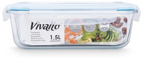 Szklany pojemnik na żywność hermetyczny LUNCH BOX, 1,5 l