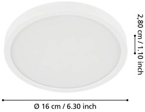 Biała lampa sufitowa LED FUEVA 5 – EGLO