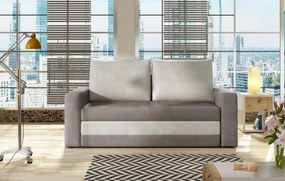 Sofa rozkładana z funkcją spania WAVE szara ELTAP