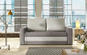 Sofa rozkładana z funkcją spania WAVE szara ELTAP