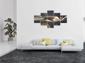 Obraz - Grafika z jeleniem (125x70 cm)