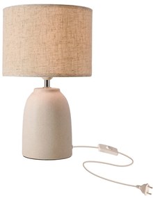 Lampa stołowa z tekstylnym kloszem (wysokość 39 cm) Tafla – Candellux Lighting