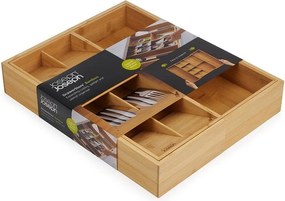 Regulowany bambusowy organizer na sztućce do szuflady w naturalnym kolorze 32 x 40 cm DrawerStore Bamboo – Joseph Joseph