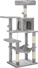 Drapak dla kota DÁRIUS, 55x45x143 cm, jasnoszary SongmicsHome