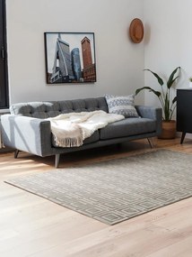 Dywan nowoczesny Perles Romby szaro-kremowe 160 cm x 235 cm