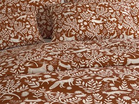 PrzytulneMieszkanie.pl PrzytulneMieszkanie.pl Pościel z mikrofibry FOREST ANIMALS brązowa Rozmiar pościeli: 70 x 90 cm | 140 x 220 cm