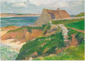 Obraz na szkle - Henri Moret, The Island of Raguenez, Brittany, reprodukcje (70x50 cm)