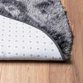 Ciemnoszary okrągły dywan 100 cm E0-Z83