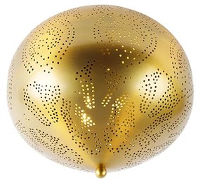 Orientalna lampa sufitowa złota - ZaynKolonialny Oswietlenie wewnetrzne