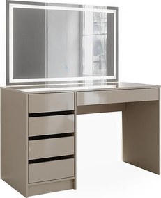 Toaletka szary wysoki połysk 120x55x75 sherry