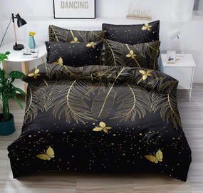 PrzytulneMieszkanie.pl PrzytulneMieszkanie.pl Pościel z mikrowłókna VISATA czarna Rozmiar pościeli: 70 x 80 cm | 140 x 200 cm