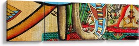 Obraz motywami egipskimi (170x50 cm)
