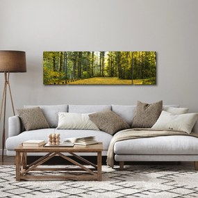 Obraz - las jesienią (170x50 cm)