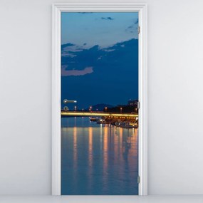 Fototapeta na drzwi - Bratysława z zamkiem (95x205cm)