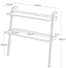 Czarna metalowa dziecięca szafka na buty Tower – YAMAZAKI