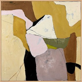 Ręcznie malowany obraz na płótnie z ramą w zestawie 101x101 cm Featured – Malerifabrikken