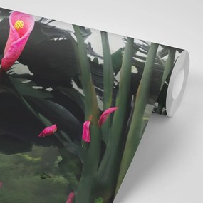 Tapeta martwa natura z liśćmi