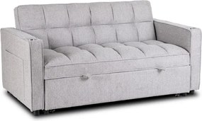 Fotel do Spania ASTER 2 Rozkładany Amerykanka Szary Nowoczesny