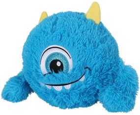Piłka nadmuchiwana z futerkiem Monster niebieski, śr. 23 cm